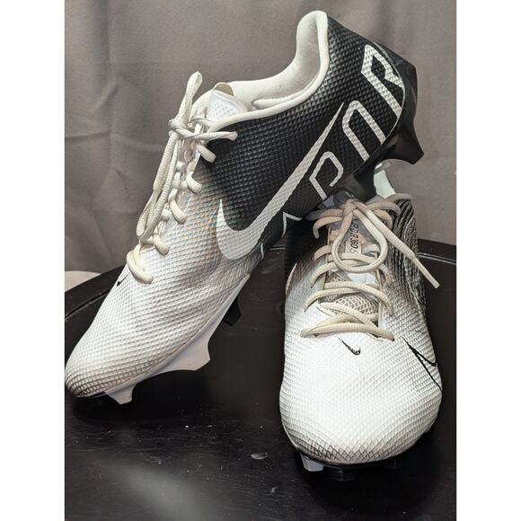 Nike Vapor Mens 12 White Black Edge Speed 360 Football Cleats CD0082-014 main image 8